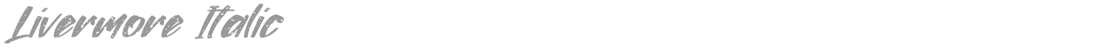 Livermore font preview